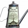 Giovacchino Barni OLIERA Acciaio Inox Ovale Decoro Olive Vintage per Alimenti 500 ml 